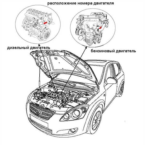 Где найти номер двигателя?